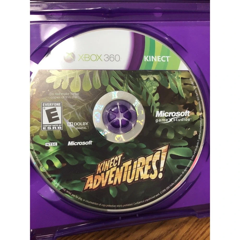 Kinect Adventures (Xbox 360, 2010) Complete with Senor Calibration Card Preowned